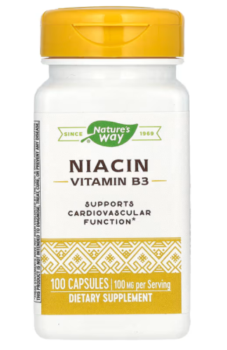 Niacin 100 mg (Ниацин 100 мг) 100 капсул (Nature's Way)