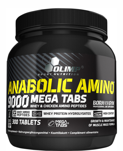 Аминокислотный комплекс Olimp Anabolic Amino 9000 Mega Tabs 300 таблеток фото 5