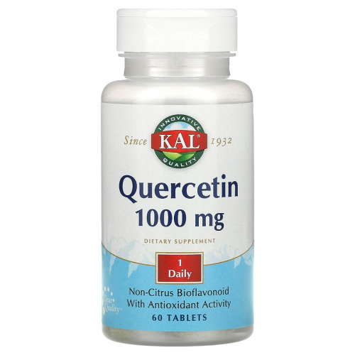Quercetin 1000 мг (Кверцетин) 60 таблеток (KAL) Quercetin 1000 мг (Кверцетин) 60 таблеток (KAL)