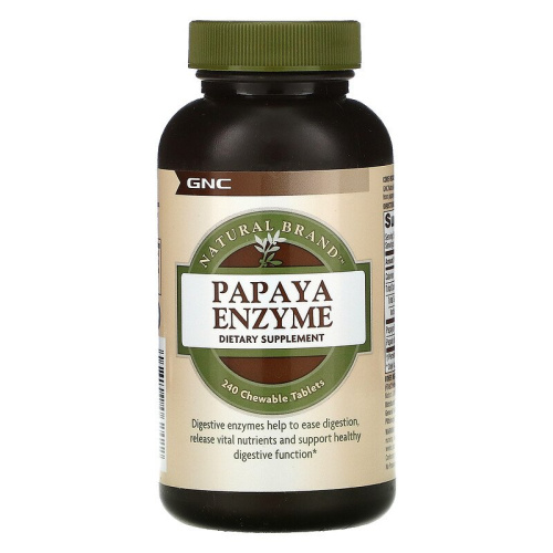 Papaya Enzymes (Жевательные Ферменты Папайи) 240 пастилок (GNC) Papaya Enzymes (Жевательные Ферменты Папайи) 240 пастилок (GNC)