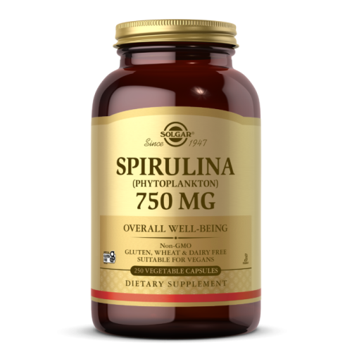 Solgar Спирулина (Spirulina) 750 мг. 250 таблеток
