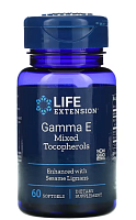 Life Extension Gamma E Mixed Tocopherols (Гамма-Е смешанные токоферолы) 60 мягких капсул
