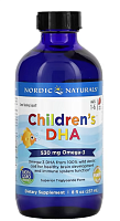 Children's DHA  Ages 1-6 (ДГК для детей от 1 до 6 лет) клубника 530 мг 237 мл (Nordic Naturals)