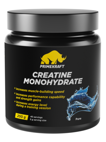 Creatine Monohydrate 200 гр Банка (Prime Kraft)