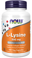 Now Foods L-Лизин 500 мг. (L-Lysine) 100 растительных капсул