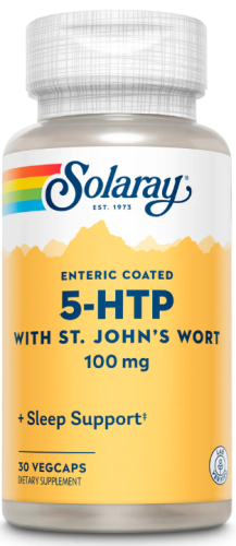 5-HTP 100 mg with St. John's Wort 30 вег капсул покрытых кишечнорастворимой оболочкой (Solaray)