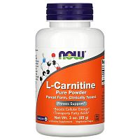 Now Foods L-Carnitine Pure Powder (Чистый порошок) 85 гр.