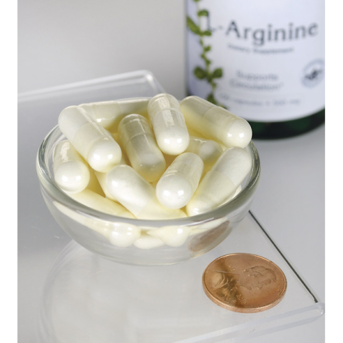 L-Arginine 500 мг (L-Аргинин) 100 капсул (Swanson) фото 2