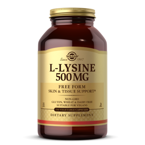 Solgar L-Лизин (L-Lysine) 500 мг. 250 вегетарианских капсул
