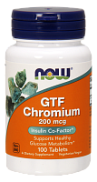 GTF Chromium 200 мкг (Хром с фактором толерантности к глюкозе) 100 таблеток (Now Foods)