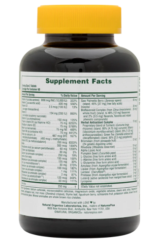 Source of Life Men Multi-Vitamin and Mineral Supplement Iron-Free 120 Tablets (NaturesPlus) фото 2