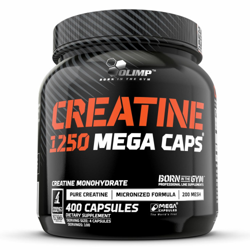 Креатин моногидрат Olimp Creatine 1250 Mega Caps 400 капсул