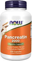 Now Foods Панкреатин (Pancreatin) 10X - 200 мг. 250 капсул