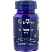 Melatonin 3 мг (Мелатонин) 60 вег капс (Life Extension) срок 12.2023