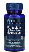 Life Extension Potassium with Extend-Release Magnesium (Калий с магнием пролонгированного действия) 60 растительных капсул