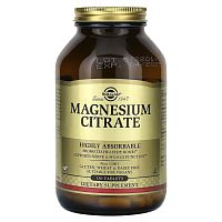 Magnesium Citrate (Цитрат магния) 120 таблеток (Solgar)