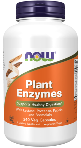 Now Foods Plant Enzymes (Растительные ферменты, энзимы) 240 растительных капсул