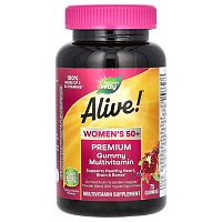 Alive! Women's 50+ Premium Multivitamin (Мультивитамины для женщин 50+) 75 мармеладок (Nature's Way)