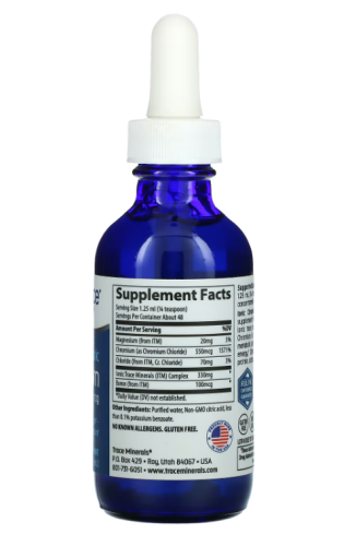 Ionic Cromium 550 mcg (Ионный Хром 550 мкг) 2 fl oz. 59 ml (Trace Minerals) фото 2