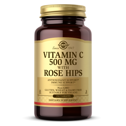 Solgar Витамин С и Шиповник (Vitamin C with Rose Hips) 500 мг. 250 таблеток