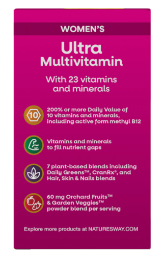 Alive! Women's Ultra Multivitamin (Ультра мультивитамины для женщин) 60 таблеток (Nature's Way) фото 4