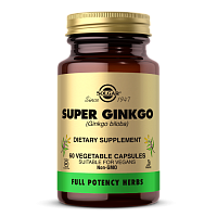 Solgar Супер Гинкго Билоба (Super Ginkgo) 60 растительных капсул