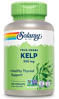 Solaray True Herbs Kelp (Водоросли) 550 мг. 180 растительных капсул