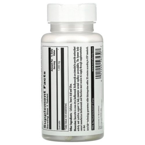 Quercetin 1000 мг (Кверцетин) 60 таблеток (KAL) фото 2