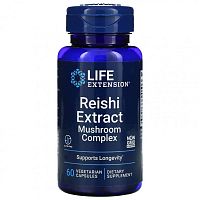 Life Extension Комплекс с экстрактом грибов рейши (Reishi Extract Mushroom Complex) 60 растительных капсул
