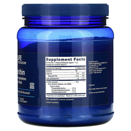 Life Extension Лецитин (Lecithin
97% Phosphatides De-Oiled) 454 г. фото 2