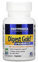 Digest Gold + Probiotic (Пищеварительные ферменты с пробиотиками) 45 капсул (Enzymedica)