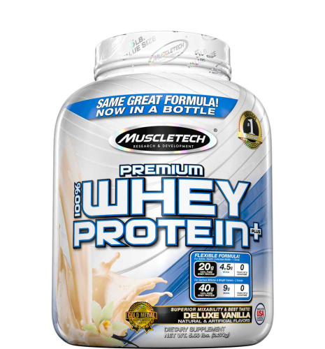 Протеин MuscleTech 100% Premium Whey Protein Plus 2267 гр. Протеин MuscleTech 100% Premium Whey Protein Plus 2267 гр.