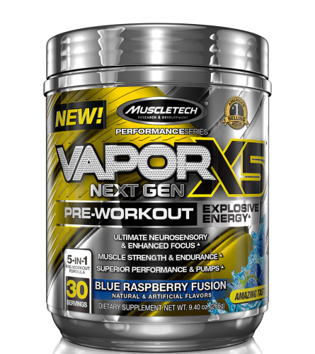 Предтренировочный комплекс MuscleTech Vapor X5 NEXT GEN (228-266 г) Предтренировочный комплекс MuscleTech Vapor X5 NEXT GEN (228-266 г)