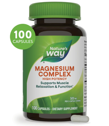 Nature's Way Magnesium Complex High Potency (Комплекс магния высокой эффективности) 500 мг. 100 капсул фото 3