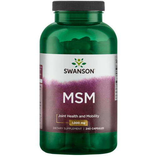 MSM 1000 mg (Метилсульфонилметан 1000 мг) 240 капсул (Swanson)