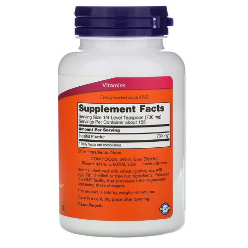 Inositol Powder (Порошок инозитола) 113 г (Now Foods) фото 2
