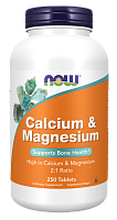 Calcium & Magnesium 2:1 (Кальций и Магний) 250 таблеток (Now Foods)