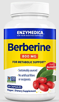 Enzymedica Berberine (Берберин для метаболизма сахара в крови) 800 мг. 60 капсул