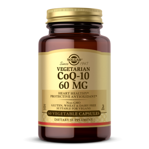 Solgar Vegetarian CoQ-10 (Вегетарианский Коэнзим CoQ-10) 60 мг. 60 капсул 