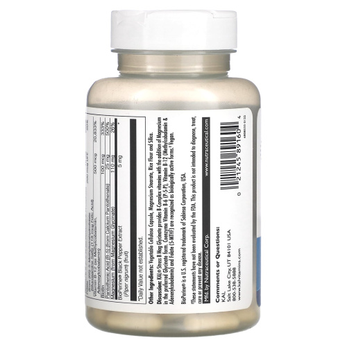KAL Stress B Mag Glycinate (Глицинат магния против стресса) 60 растительных капсул фото 8