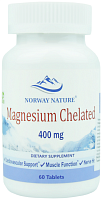 Magnesium Chelated from Magnesium Glycinate 400 мг (Глицината Магния) 60 таблеток (Norway Nature)