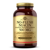 No-Flush Niacin 500 мг (Витамин B3) 250 вег капсул (Solgar)