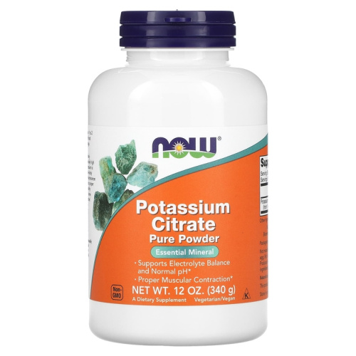 Now Foods Potassium Citrate Pure Powder (Цитрат Калия в порошке) 340 г.