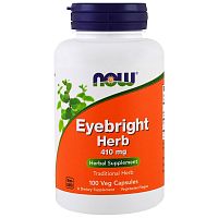 Eyebright Herb 410 мг (Очанка Лекарственная) 100 вег капсул (Now Foods)