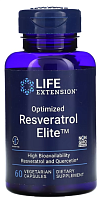 Life Extension Optimized Resveratrol Elite (Оптимизированный элитный ресвератрол) 60 растительных капсул