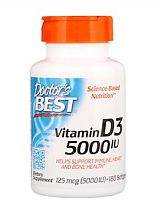Vitamin D3 5000 IU 180 капсул (Doctor`s Best)