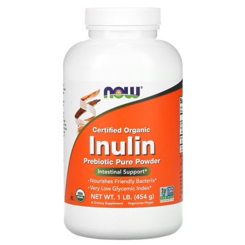 Now Foods Inulin (Инулин) Пребиотик в порошке 454 гр.