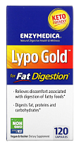 Lypo Gold™ (для переваривания жиров) 120 капсул (Enzymedica)