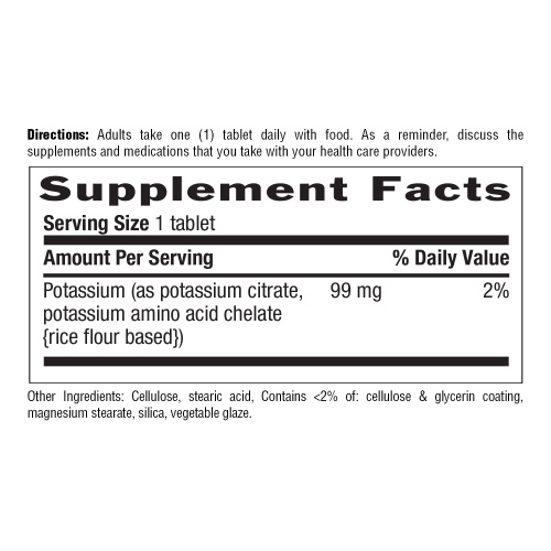 Potassium 99 мг (Калий) 90 таблеток (Country Life) фото 2