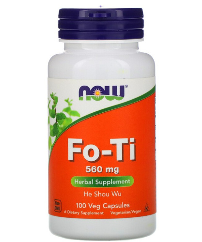 Fo-Ti He Shou Wu (Горец Многоцветковый) 560 мг 100 капсул (Now Foods)